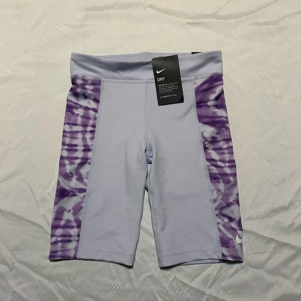 Nike Shorts Girls Large Purple Gym Activewear New